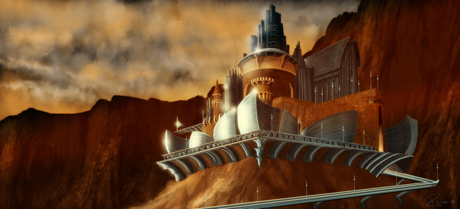 Fantasy Castle_Ricky Lewis Jr_concept art